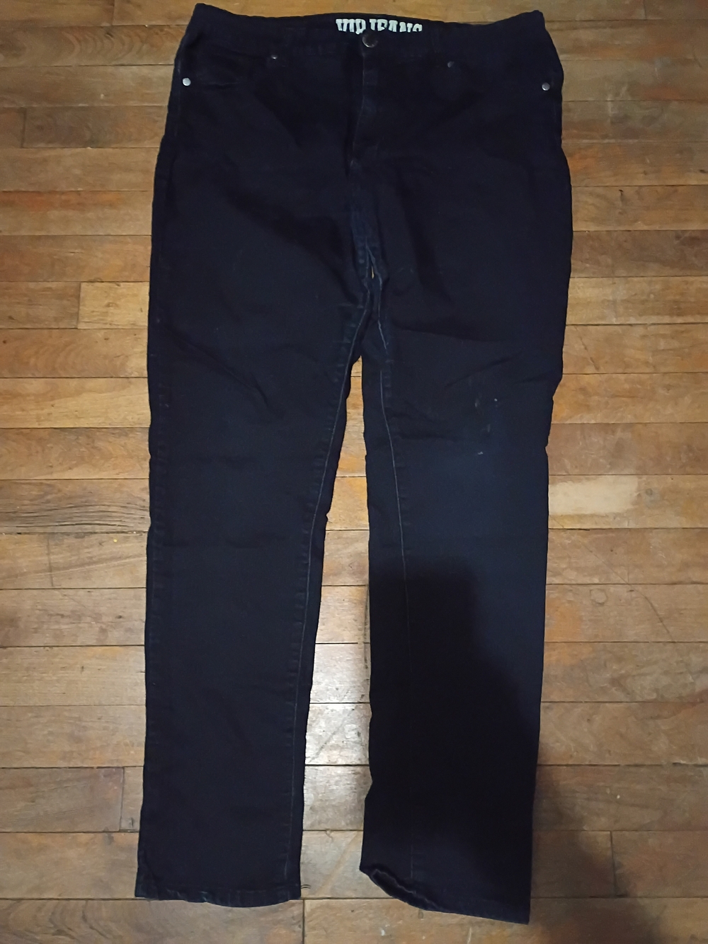 VIP Women's Straight-Leg Black Jeans